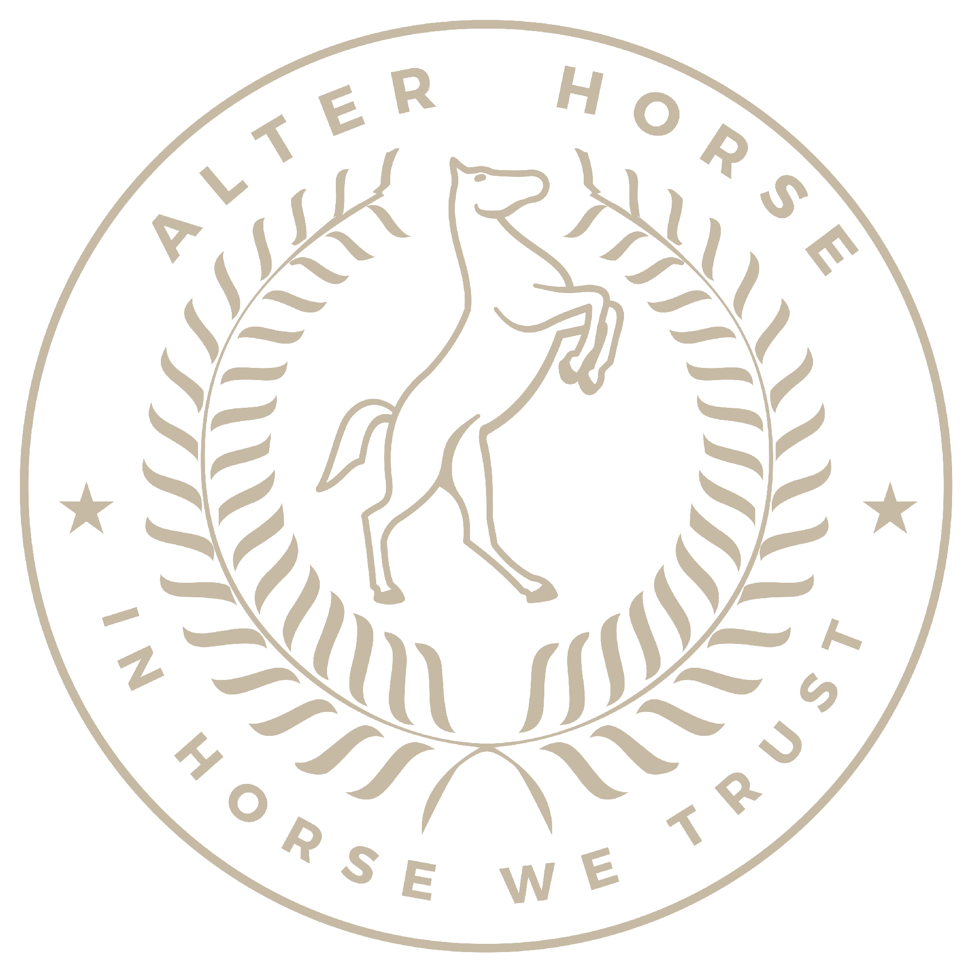 Sceau Alter Horse, in horse we trust